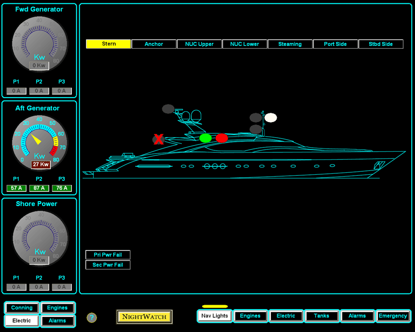 100 to 160 - Nav Lights
