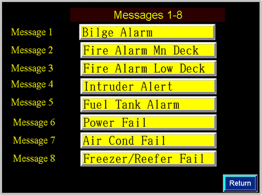 8 Message Setup